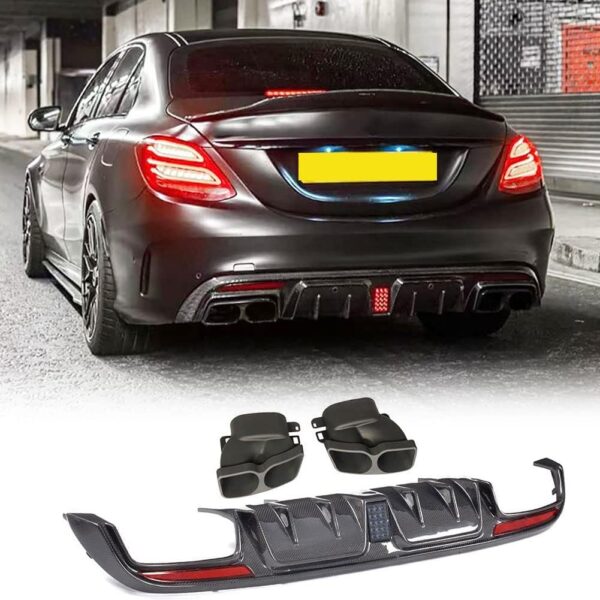 Mercedes W205 C63 BRABUS CARBON DIFFUSER