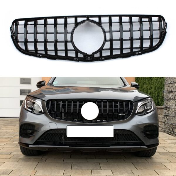 MERCEDES GLC W253 GT GRILL 2015-2019 BLACK