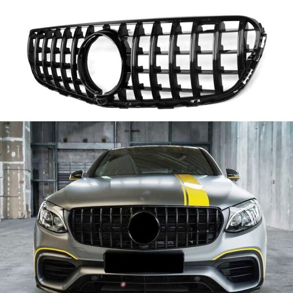 MERCEDES GLC W253 GT GRILL 2015-2019 BLACK