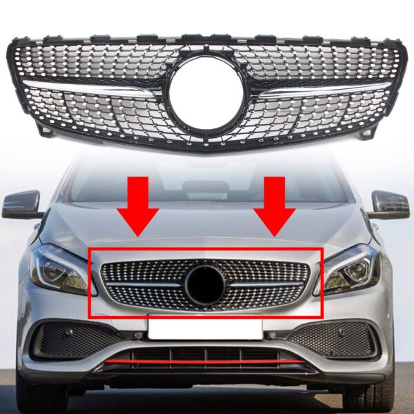 MERCEDES A W176 DIAMOND GRILL 2016-2018