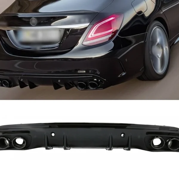 Mercedes W205 C43 AMG DIFFUSER BLACK