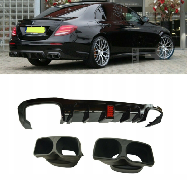 Mercedes E class W213 BRABUS DIFFUSER BLACK GLOSS