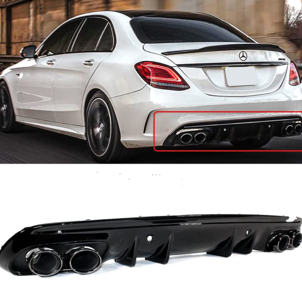 Mercedes W205 C43 AMG DIFFUSER BLACK