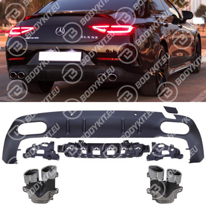 MERCEDES CLASSE CLS CLS53 C257 DIFFUSORE CROMATO 2018-2025 MERCEDES CLASSE CLS CLS53 C257 DIFFUSORE CROMATO 2018-2025