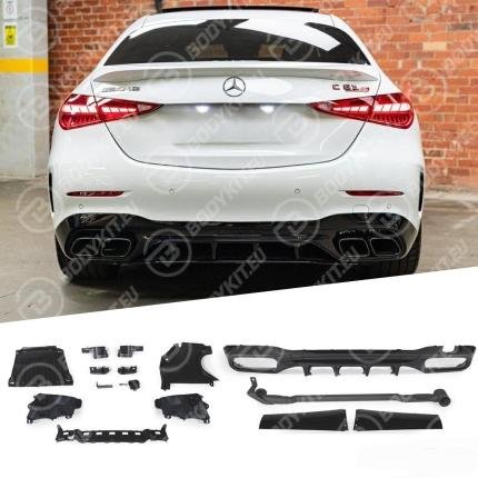 DIFUSOR TRASERO PARA MERCEDES W206/S206 C63 AMG