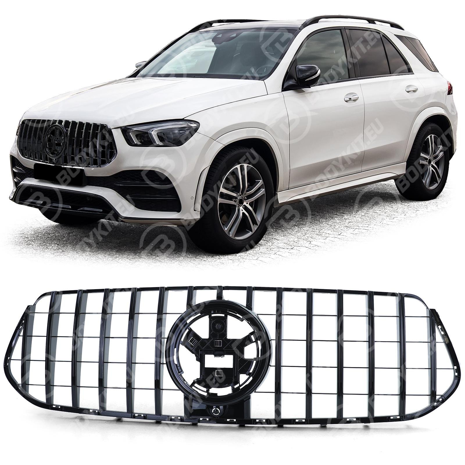 1676838227_euvirida-gle-v167-gtr-grill MERCEDES GLE V167 SUV GT BLACK GRILL 2019-2023 - Image 1