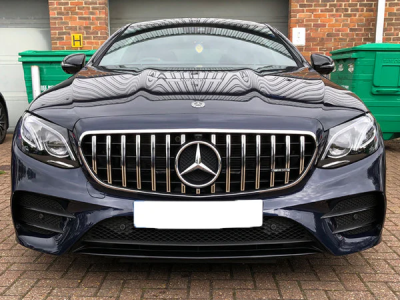 „MERCEDES“ E-KLASĖ W213 / S213 / C238 GRILIS GT CHROMAS / JUODAS - Image 5