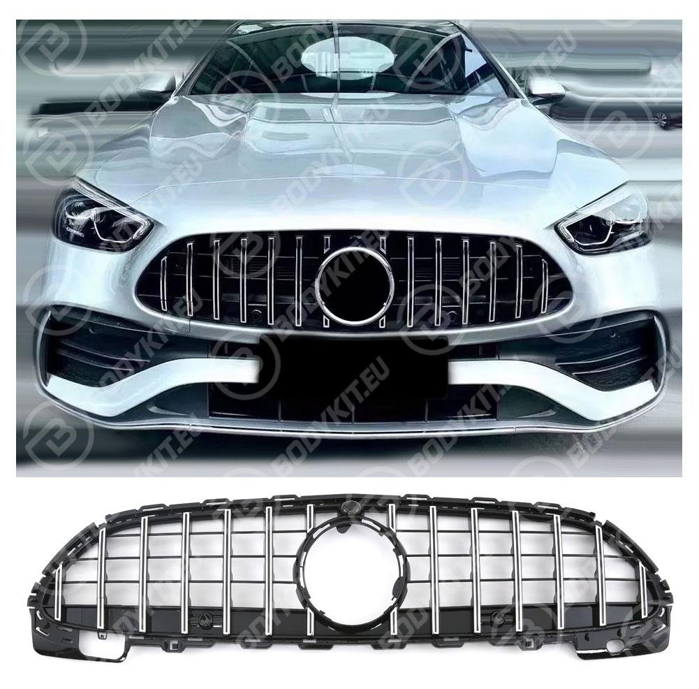 31887-206037-11-1001x986-1 MERCEDES C-CLASS W206/S206 GT GRILL CHROME / BLACK - Image 1