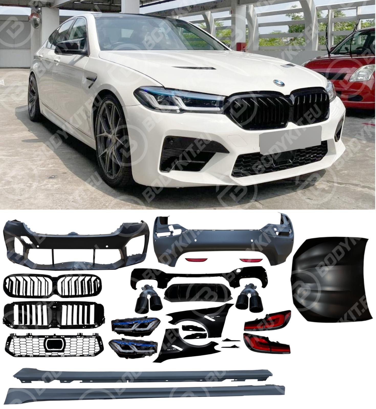 Processed By eBay with ImageMagick, z1.1.0. ||B2 BMW 5 SERIES G30 M5 BODYKIT F90 2017 UPGRADE 2022 - Image 1