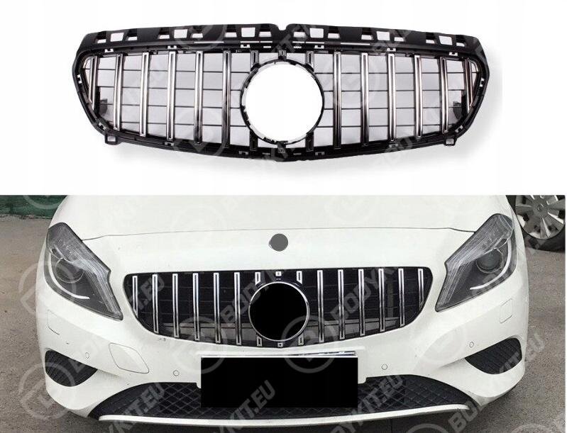 CE093957825EE MERCEDES A-CLASS W176 CHROM GT GRILL 2013-2015 - Image 1