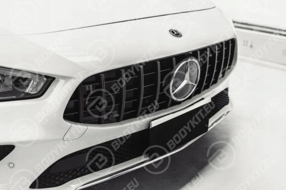 MERCEDES-CLA-C118-X118-GRILL-GT-PANAMERICANA-BLACK-Strona-zabudowy-przod MERCEDES CLA-CLASS C118 / X118 BLACK GT GRILL 2019-2023 - Image 1