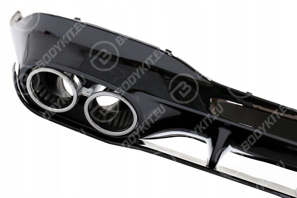 a61c6f6d4c68afc9d7e81f27ed0e MERCEDES CLA-CLASS C118 CLA45 CHROME / BLACK DIFFUSER 2019-2023 - Image 1