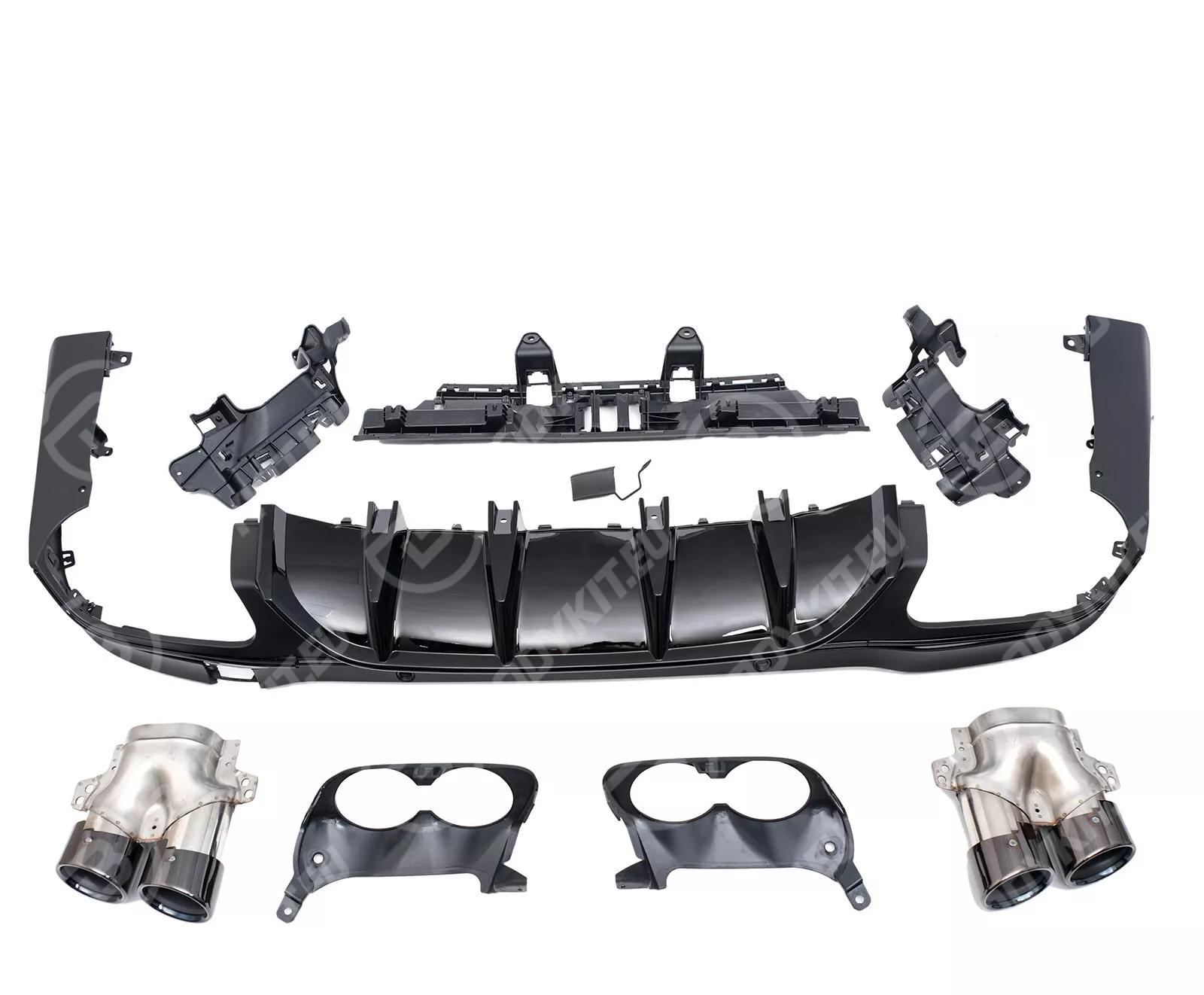 image-1-10 MERCEDES GLC SUV W253 GLC 43 DIFFUSER BLACK 2020-2023 - Image 1