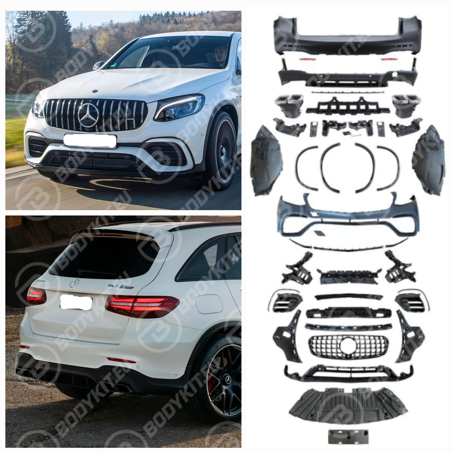 image-1-16 MERCEDES GLC SUV W253 GLC 63 BODYKIT 2015-2019 - Image 1