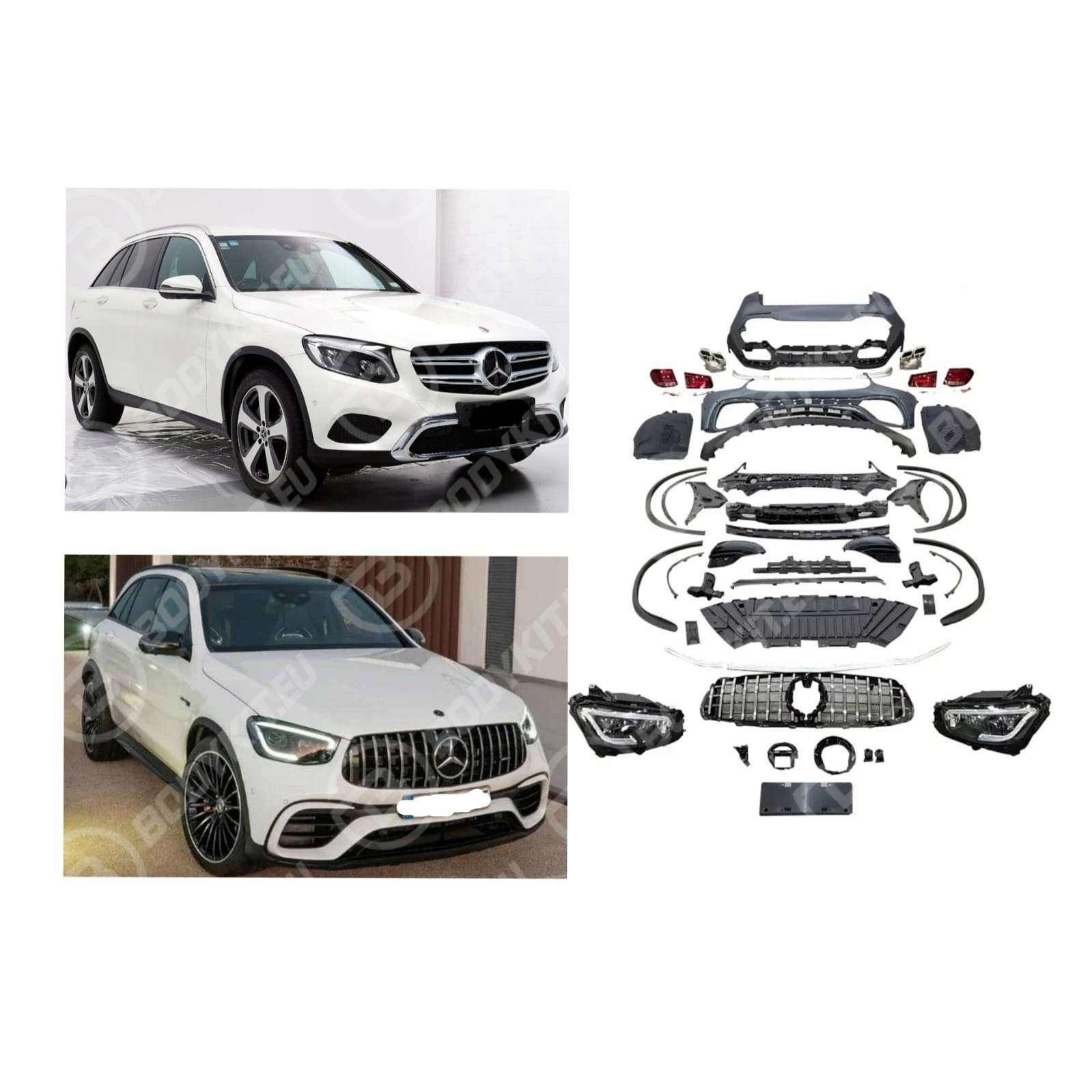 image-32 MERCEDES GLC SUV W253 GLC 63 BODYKIT 2015-2019 UPGRADE 2020+ - Image 1