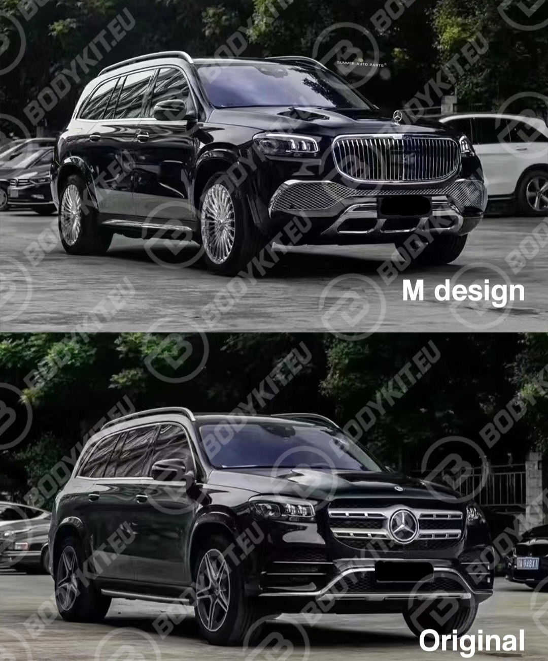 image-48 MERCEDES GLS X167 MAYBACH FRONT BUMPER 2020-2024 - Image 1
