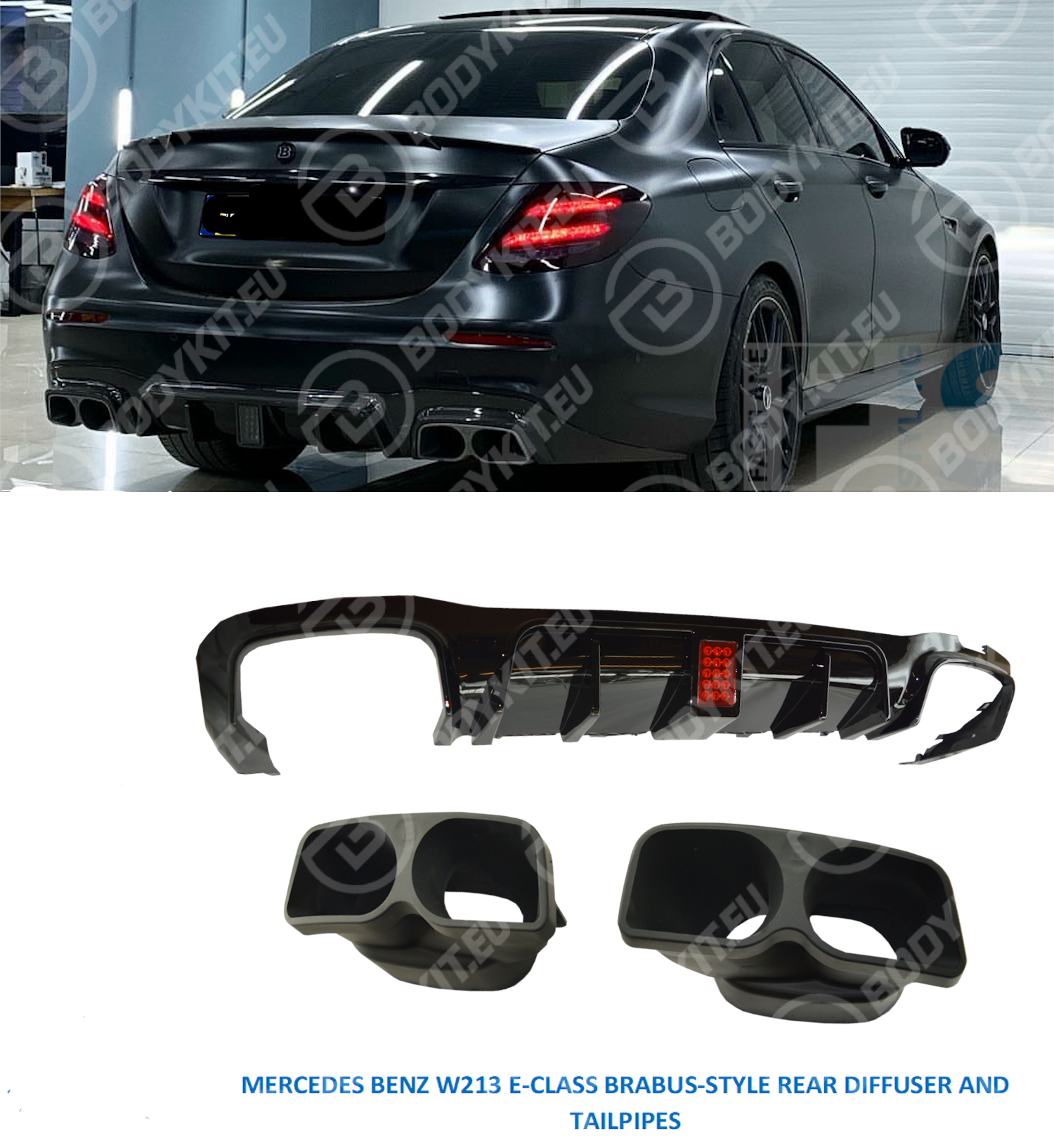 image-5-2 MERCEDES E-CLASS W213 / S213 BRABUS DIFFUSER 2016-2019 - Image 1