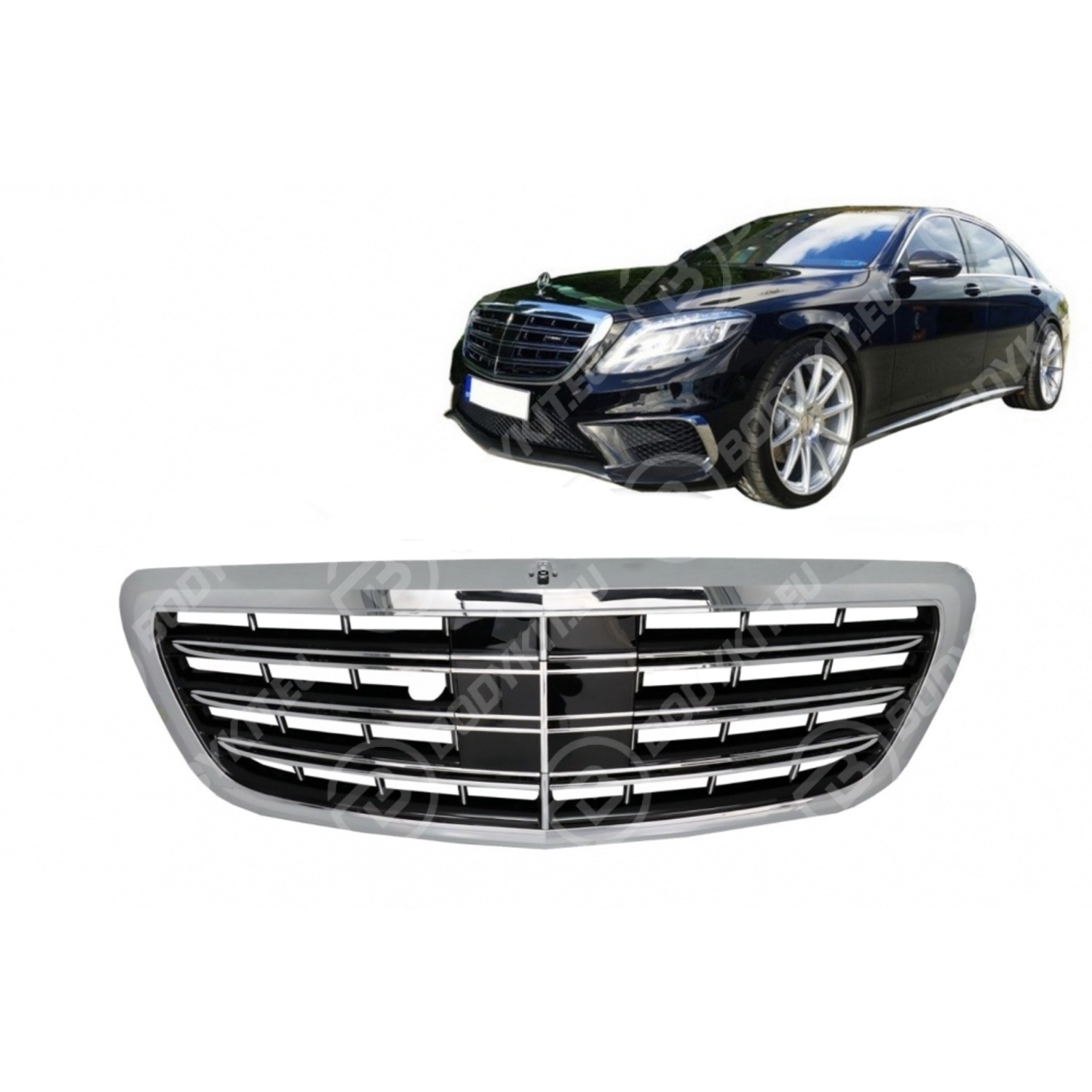 image-50 MERCEDES S-CLASS W222 FRONT GRILL CHROME 2014-2020 - Image 1