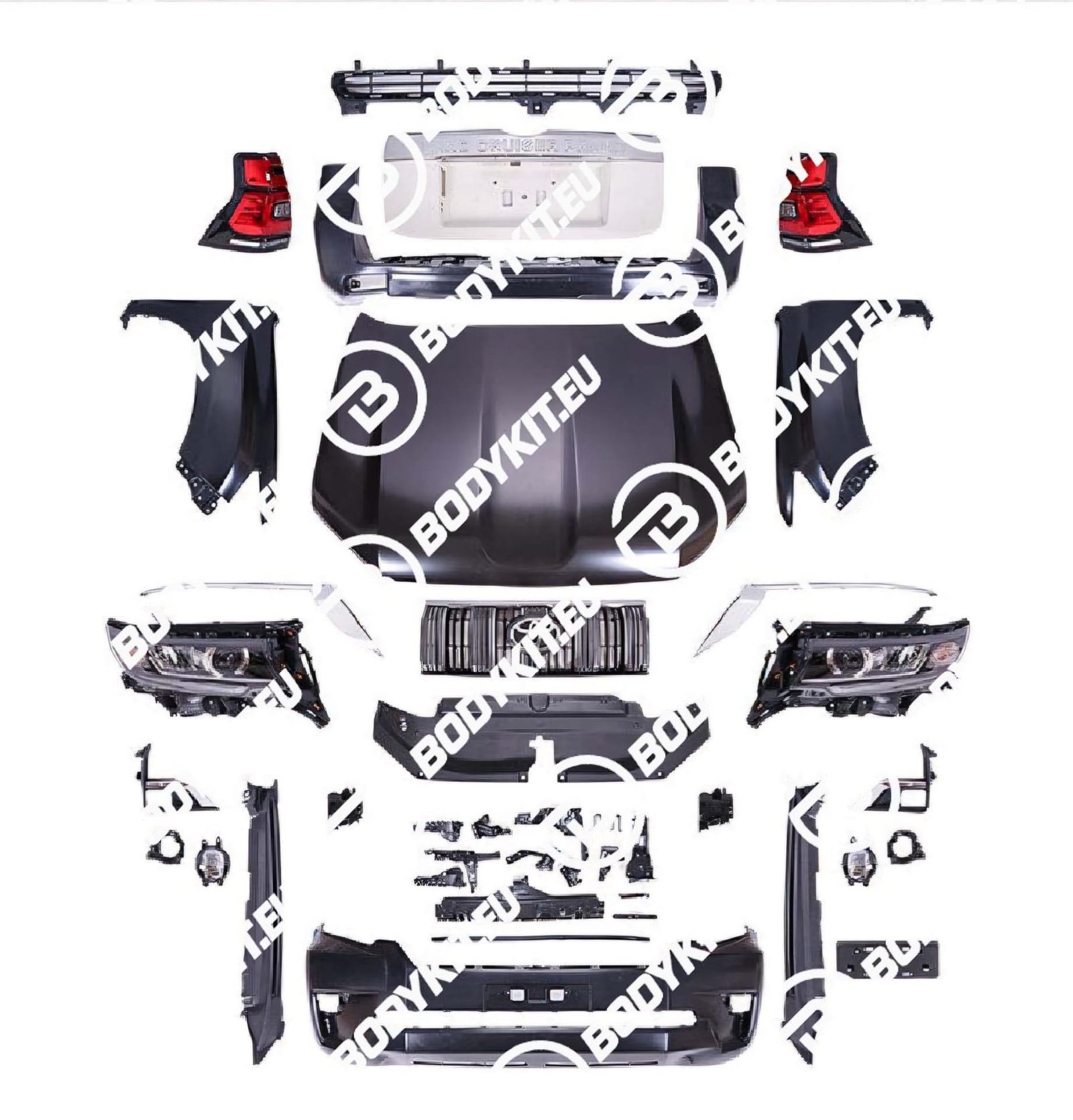 Zestaw karoserii TOYOTA LAND CRUISER PRADO UGPRAGE, modele od 2004 do 2019 roku Zestaw karoserii TOYOTA LAND CRUISER PRADO UGPRAGE, modele od 2004 do 2019 roku