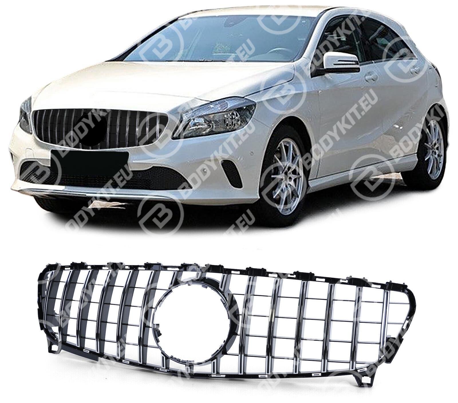 MERCEDES A-CLASS W176 ХРОМИРОВАННАЯ РЕШЕТКА GT 2016–2018 гг. MERCEDES A-CLASS W176 ХРОМИРОВАННАЯ РЕШЕТКА GT 2016–2018 гг.