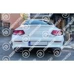 MERCEDES C COUPE C205 C43 AMG – CHROMOWANY DYFUZOR TYLNY
