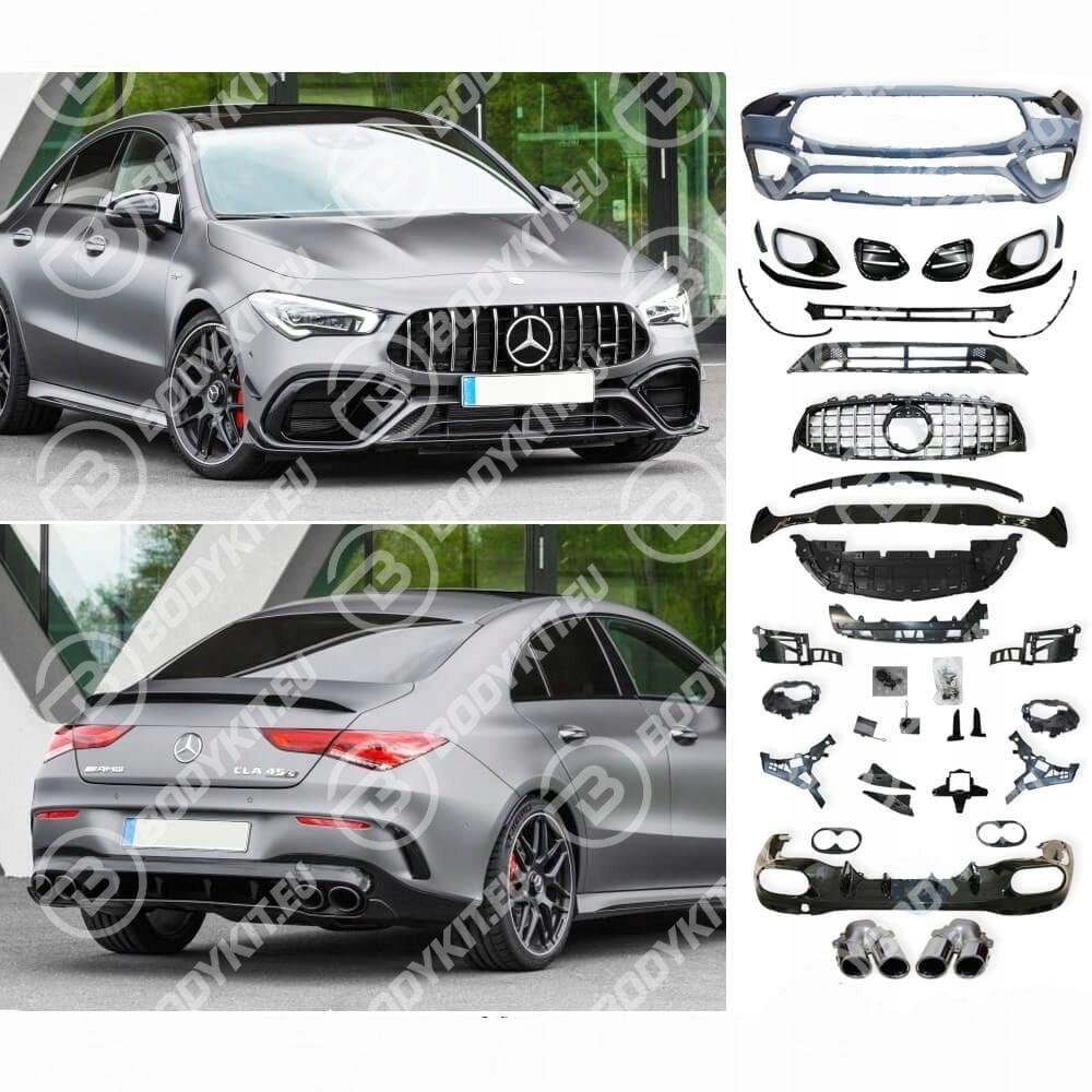 MERCEDES CLA C118 CLA45 ZESTAW KAROSERYJNY – PRZÓD + TYŁ MERCEDES CLA C118 CLA45 ZESTAW KAROSERYJNY – PRZÓD + TYL
