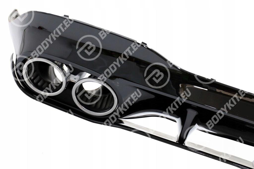 MERCEDES CLA-CLASS C118 CLA45 DIFFUSORE CROMATO / NERO 2019-2023 MERCEDES CLA-CLASS C118 CLA45 DIFFUSORE CROMATO / NERO 2019-2023