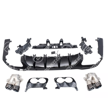 MERCEDES GLC SUV W253 GLC 43 DIFFUSER BLACK 2020-2023