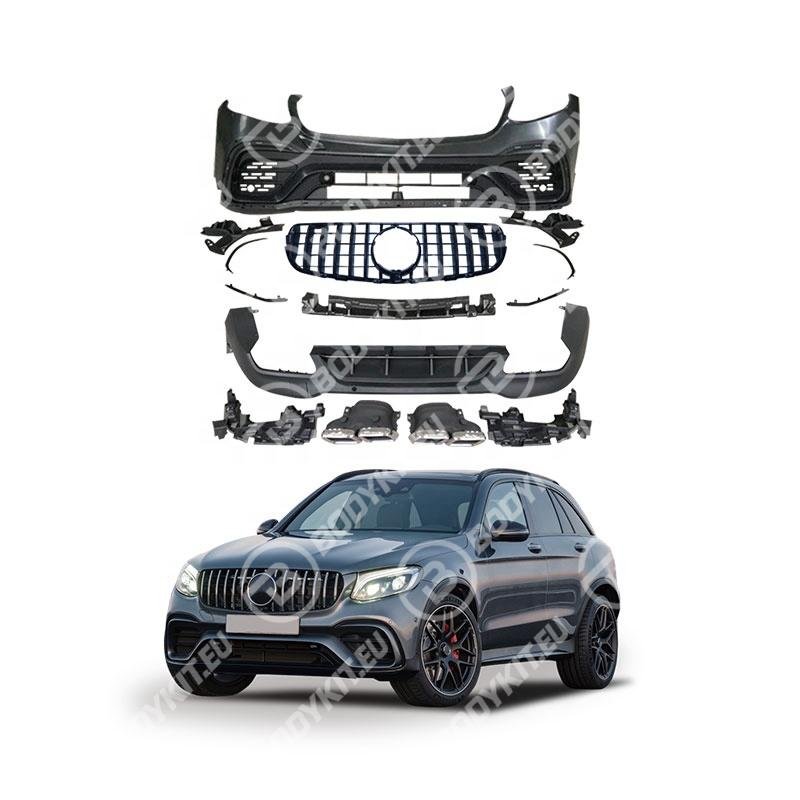 „MERCEDES GLC“ visureigis W253 GLC 63 priekinė dalis + difuzorius 2015–2019 m. „MERCEDES GLC“ visureigis W253 GLC 63 priekinė dalis + difuzorius 2015–2019 m.