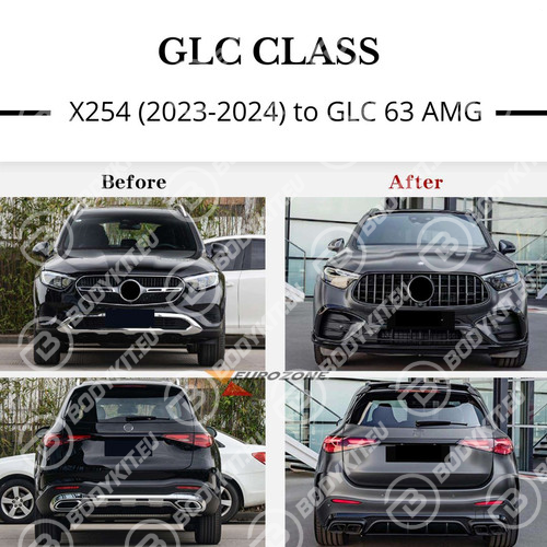 MERCEDES GLC SUV W254 GLC 63 KIT CARROZZERIA 2024-2026 MERCEDES GLC SUV W254 GLC 63 KIT CARROZZERIA 2024-2026