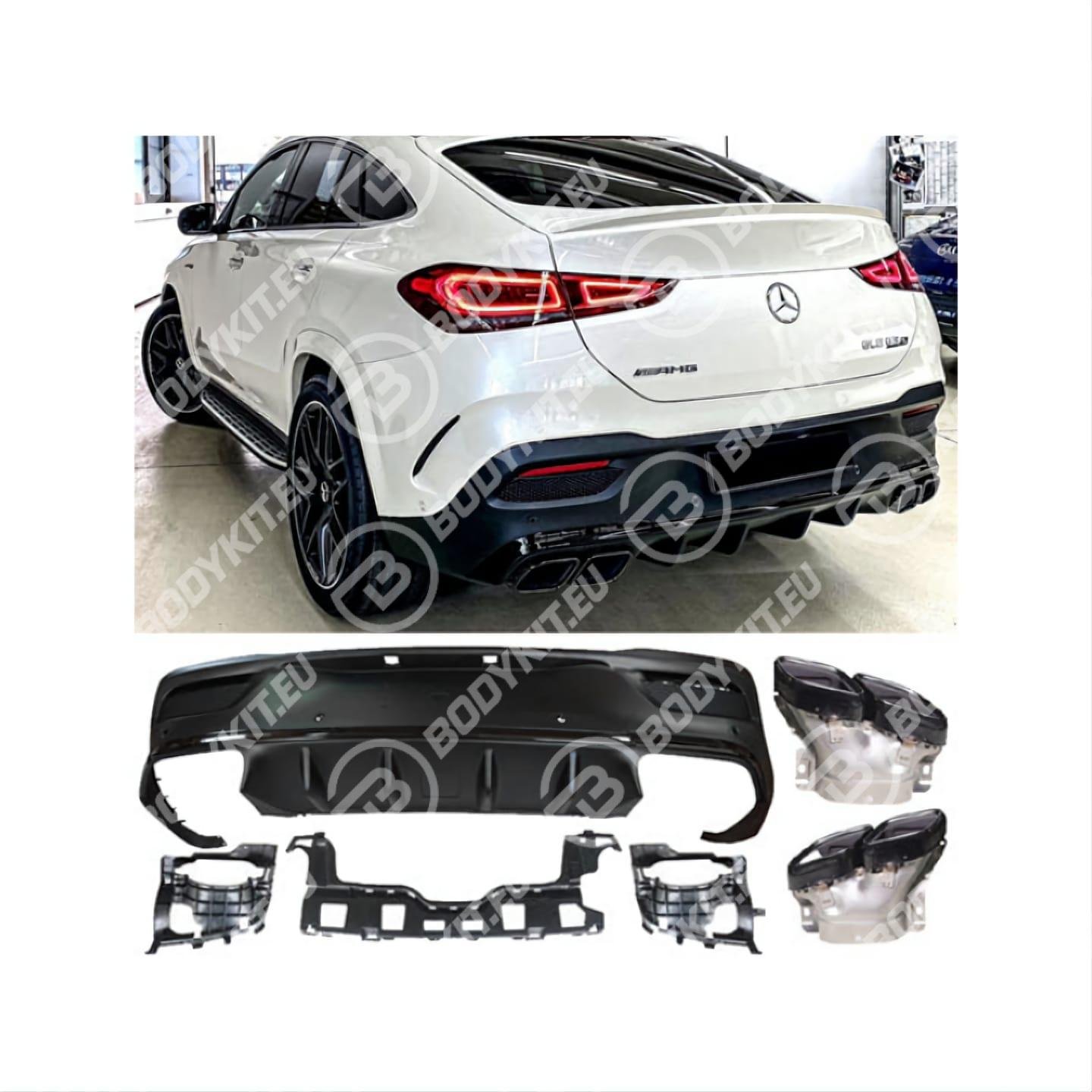 MERCEDES GLE COUPE C167 GLE53 ДИФФУЗОР ЧЕРНЫЙ 2019–2025 гг. MERCEDES GLE COUPE C167 GLE53 ДИФФУЗОР ЧЁРНЫЙ 2019–2025 гг.