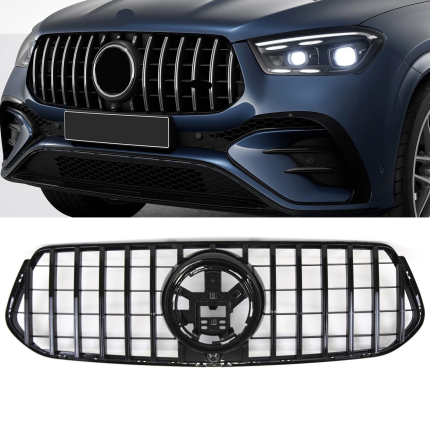 MERCEDES GLE V167 BLACK GT GRILL 2023-2025