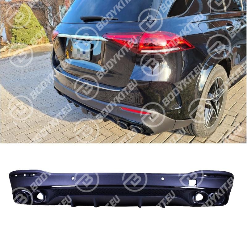 MERCEDES GLE V167 GLE53 DIFUSOR NEGRO 2019-2025 MERCEDES GLE V167 GLE53 DIFUSOR NEGRO 2019-2025