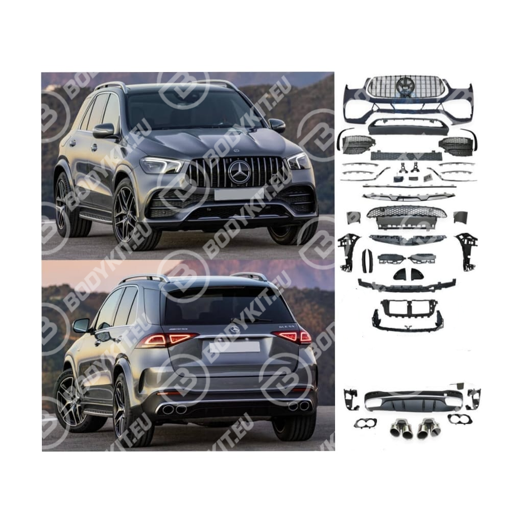 MERCEDES GLE V167 GLE53 PARTE ANTERIORE + DIFFUSORE 2019-2023 MERCEDES GLE V167 GLE53 PARTE ANTERIORE + DIFFUSORE 2019-2023