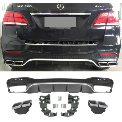 DIFUSOR PARA MERCEDES GLE W166 GLE63 NEGRO 2015-2019