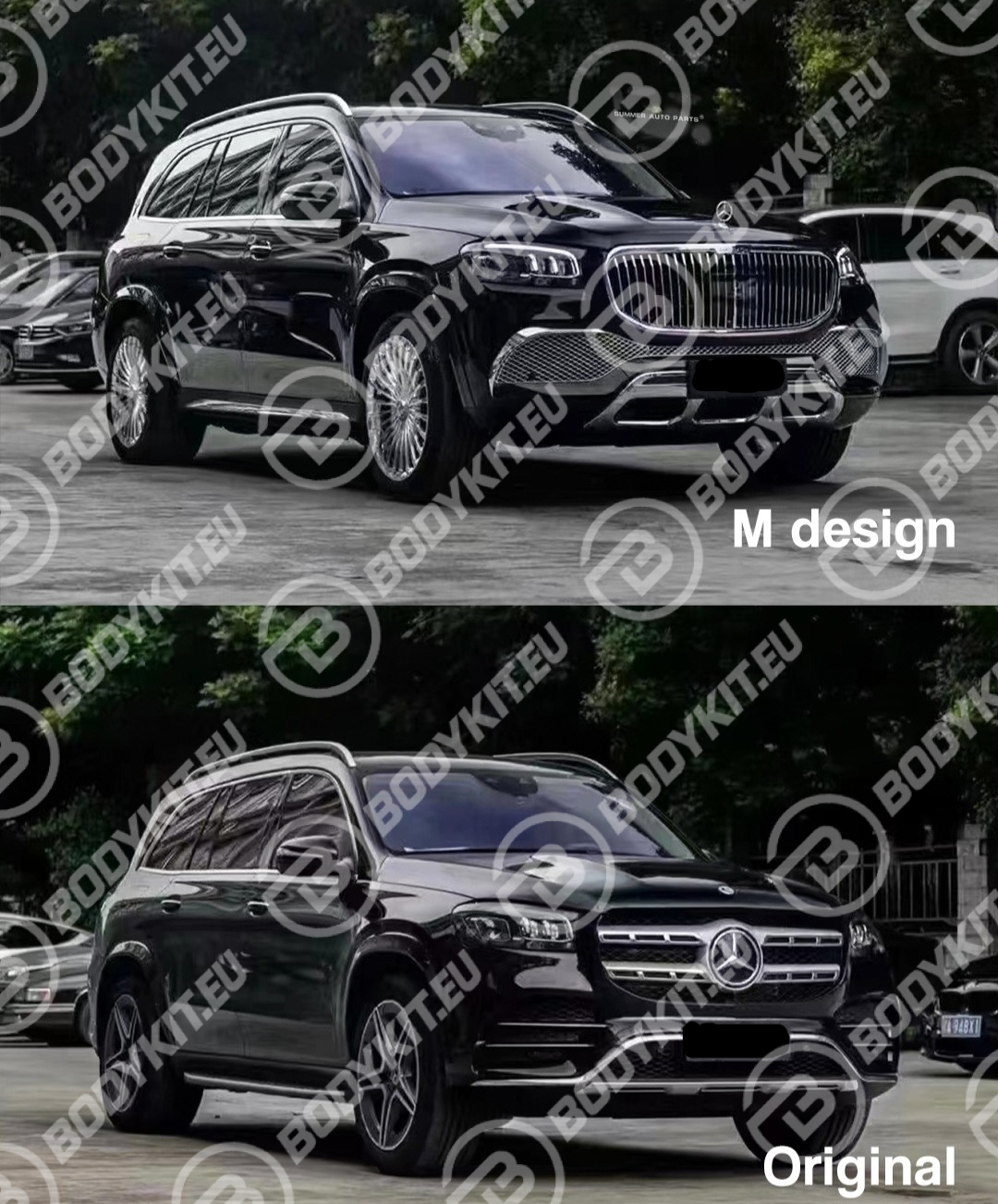 Передний бампер для Mercedes GLS X167 Maybach 2020–2024 годов выпуска Передний бампер Mercedes GLS X167 Maybach 2020–2024 годов выпуска