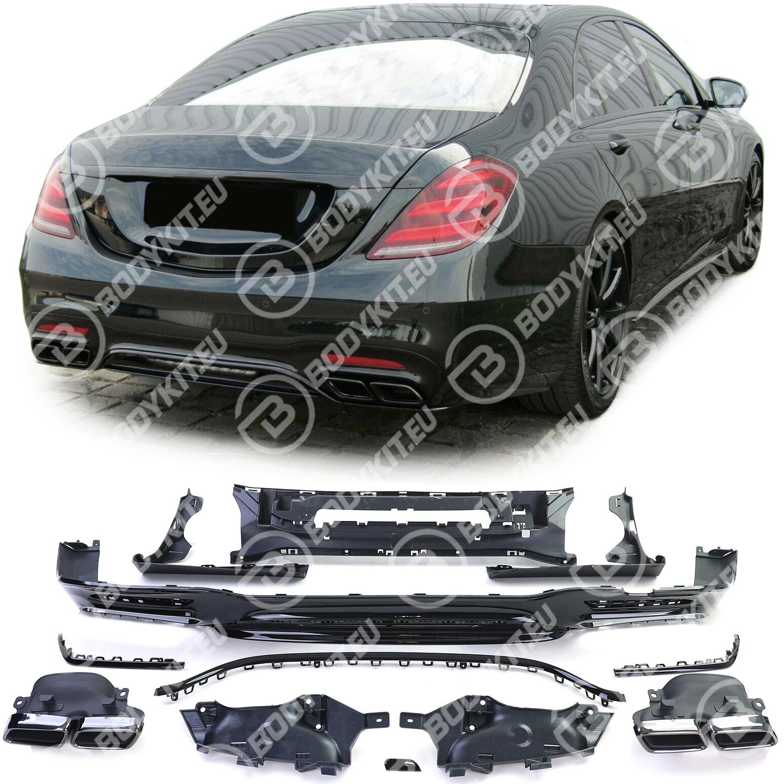 „MERCEDES“ S-KLASĖS W222 S63 DIFUZORIUS, JUODAS, 2018–2020 m. „MERCEDES“ S-KLASĖS W222 S63 DIFUZORIUS, JUODAS, 2018–2020 m.
