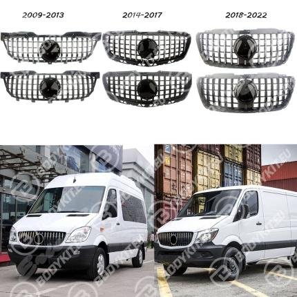 MERCEDES SPRINTER W906 GRIGLIA ANTERIORE CROMATA / NERA 2013-2018