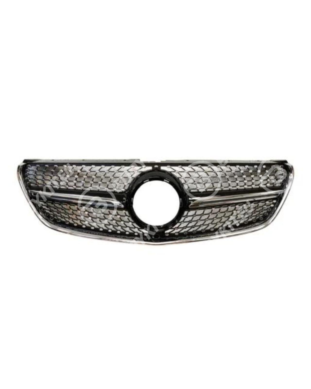 MERCEDES CLASE V VITO W447 REJILLA DELANTERA EN FORMA DE DIAMANTE, CROMADA / NEGRA, 2014-2019 MERCEDES CLASE V VITO W447 REJILLA DELANTERA EN FORMA DE DIAMANTE, CROMADA / NEGRA, 2014-2019