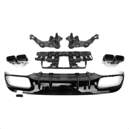 MERCEDES W205/S205 C63 AMG – CZARNY DYFUZOR TYLNY