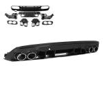 MERCEDES W205/S205 C43 AMG REAR DIFFUSER CHROME - Image 4